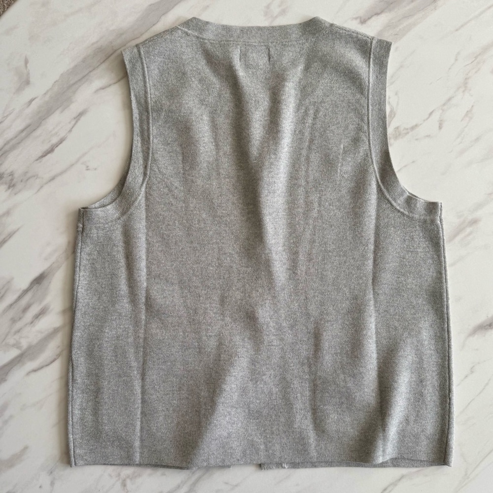 NWT J Crew Factory Cotton Sweater Vest - Picture 2 of 3